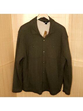 Eddie Bauer Mens New Green Sherpa Lined Thermal Jacket 2XL